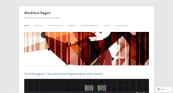 Desktop Screenshot of matthewragan.com